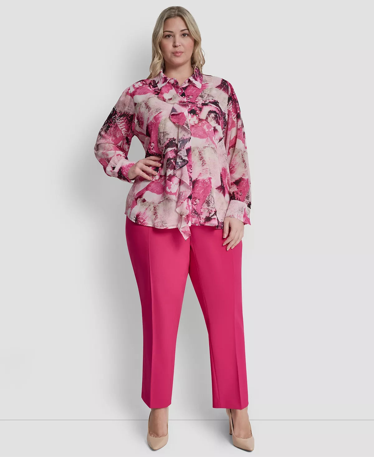 Hot Pink/Pebble Multi
