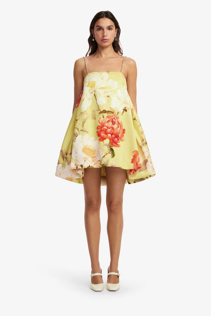 Peony Print in Yellow