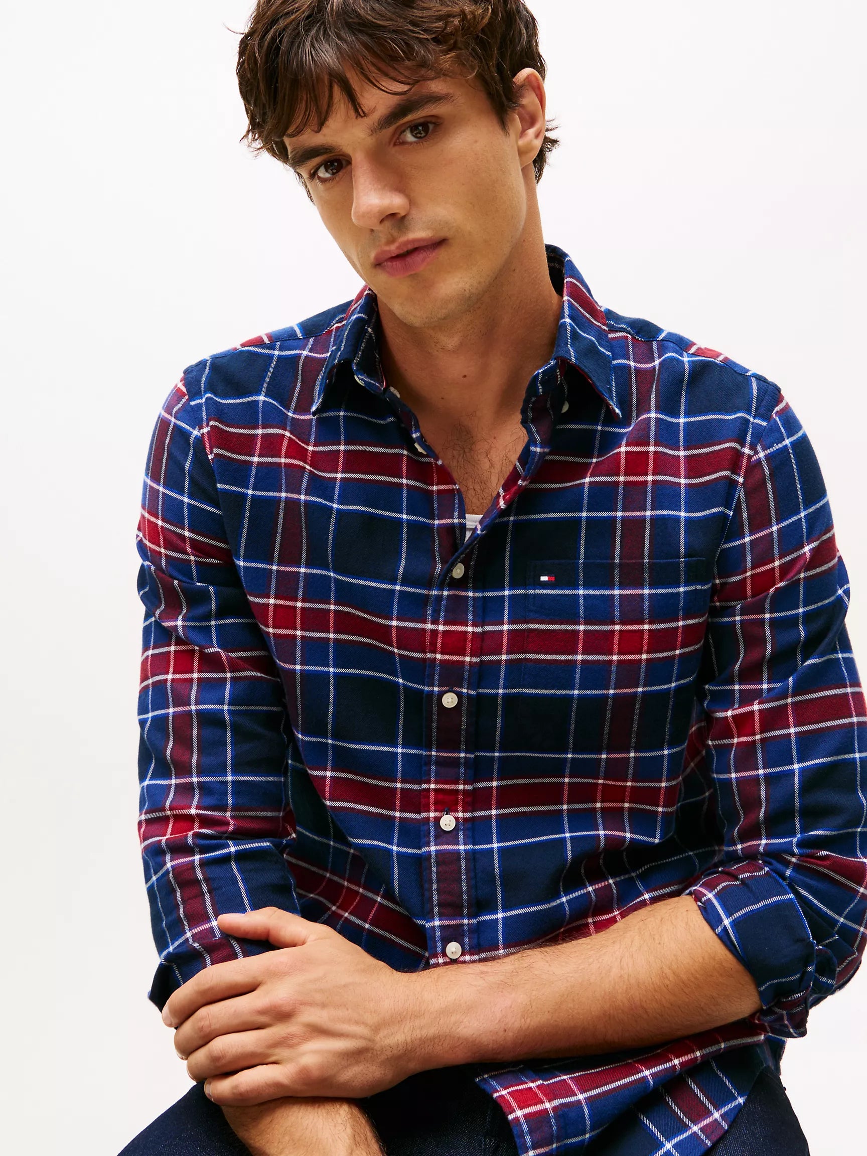 Preppy Navy Check