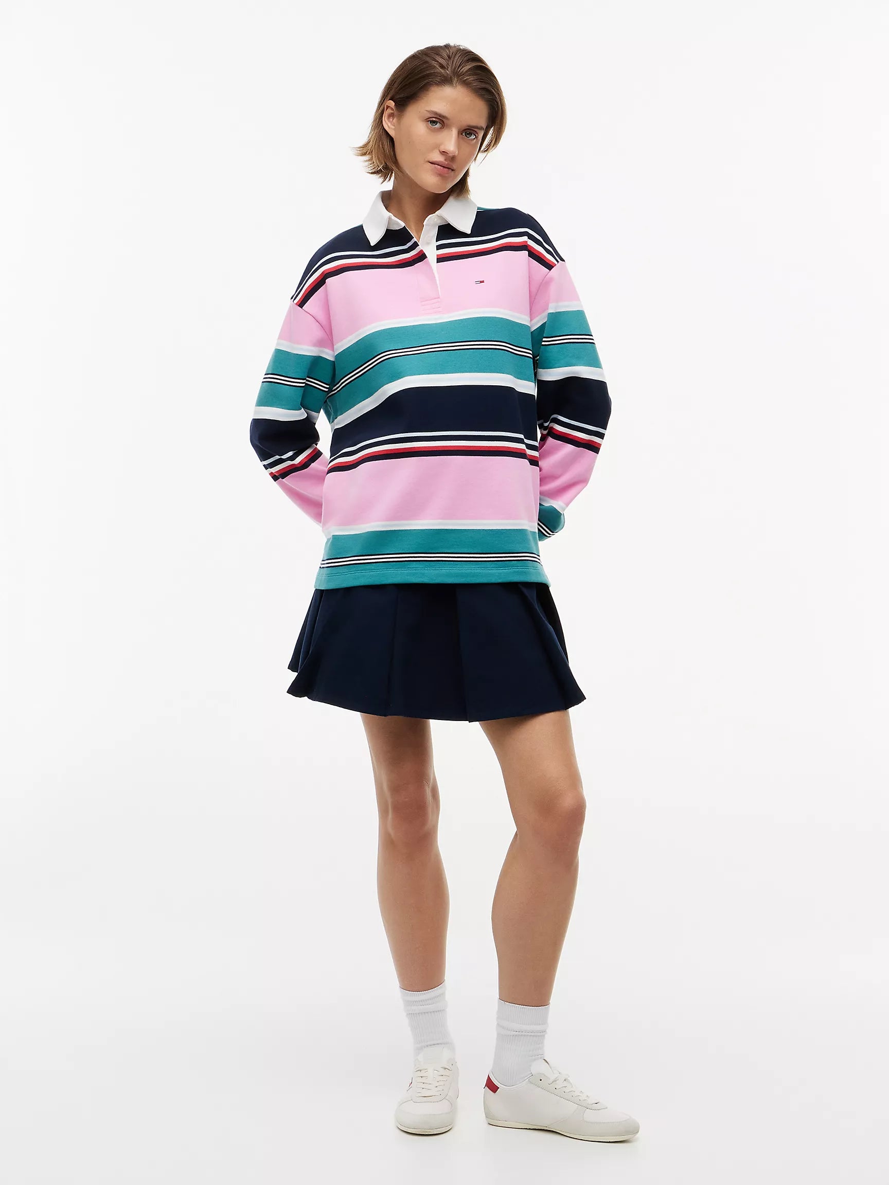 Pink Daisy / Multi Stripe