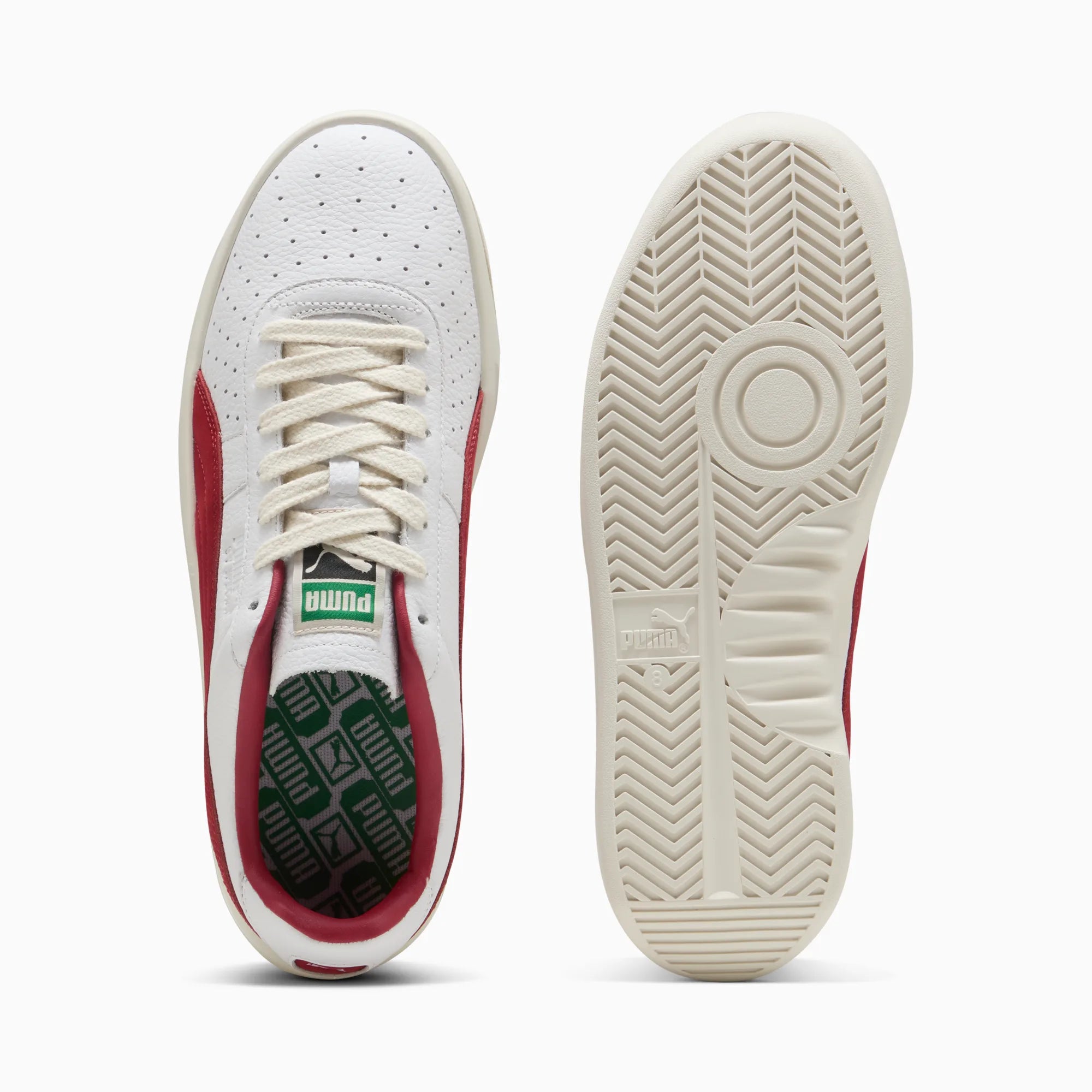 PUMA White-Dark Crimson