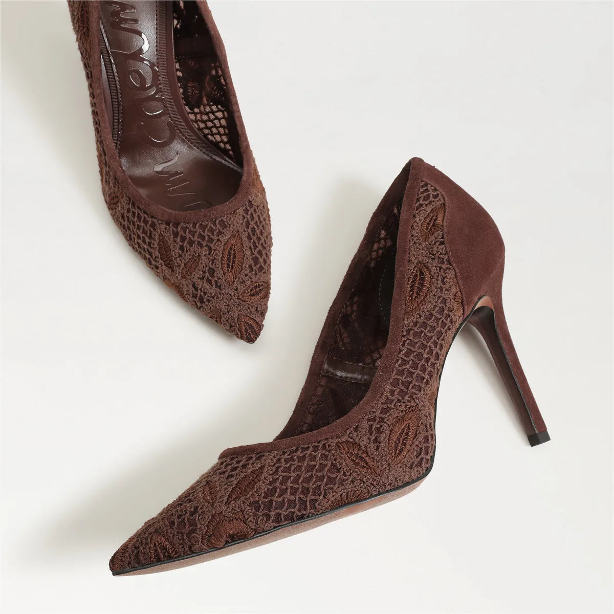 Ande Brown Mesh Fabric