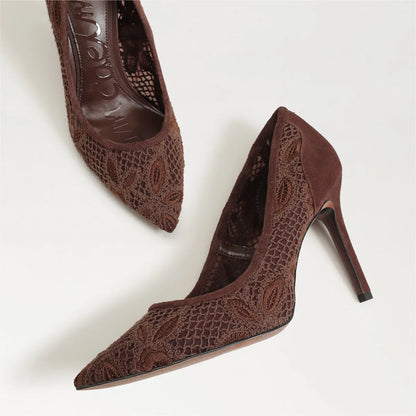 Ande Brown Mesh Fabric