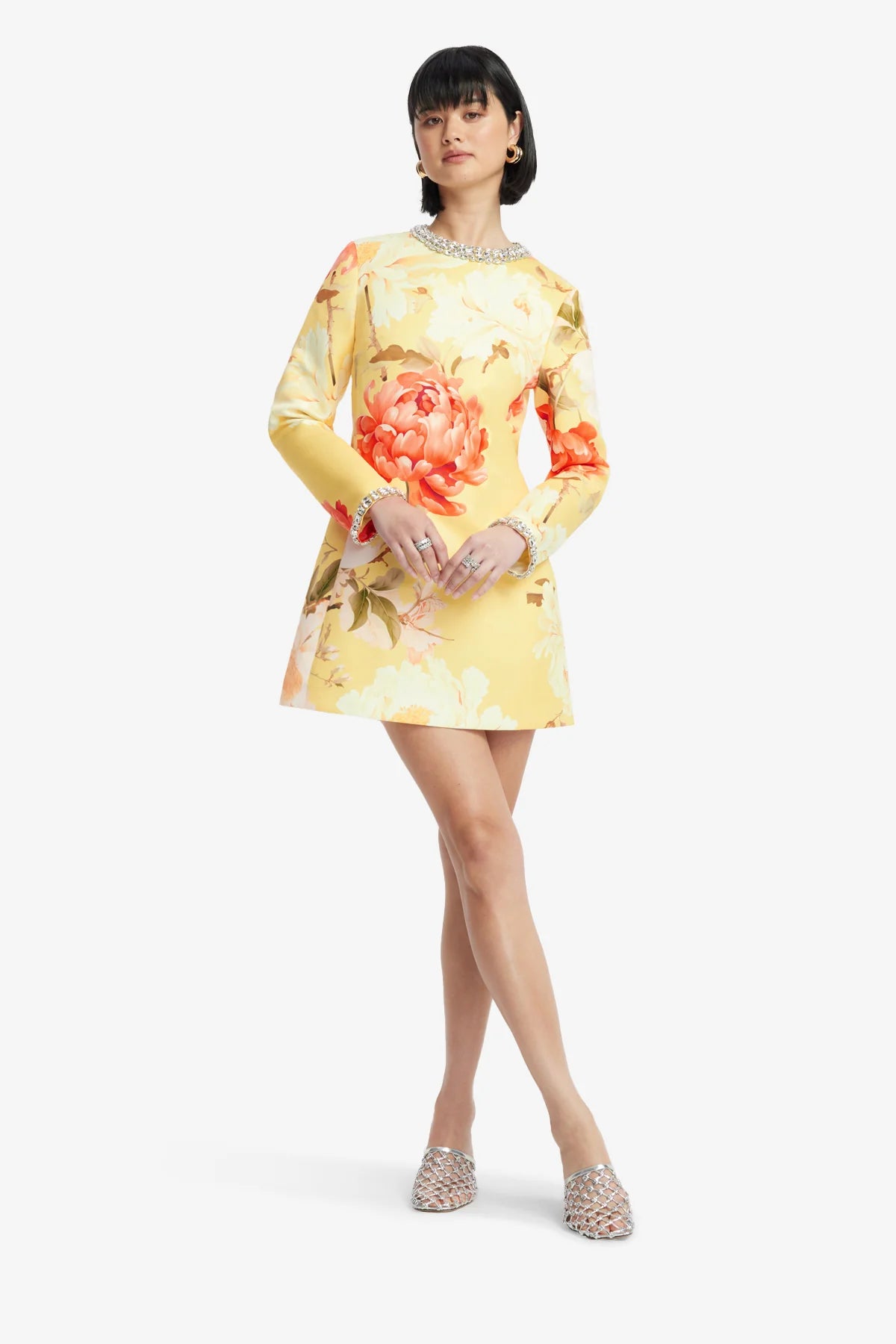 Peony Print in Yellow