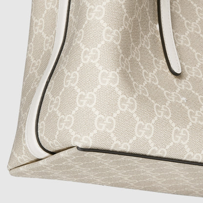 tejido beige y café oscuro