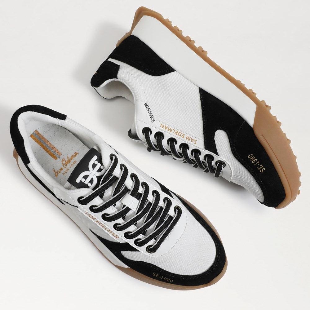 Black Suede/ White Nylon