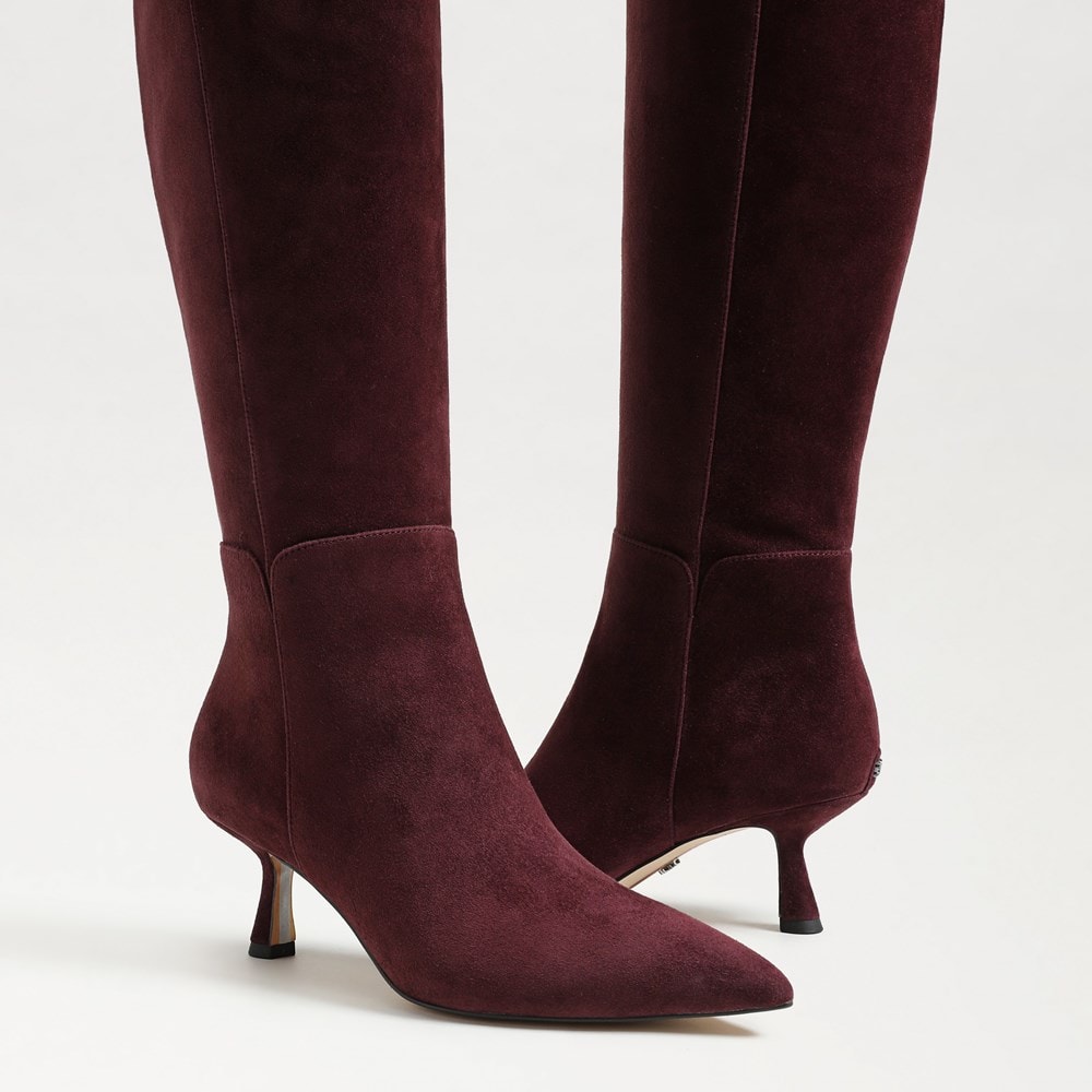 Parisina Plum Suede