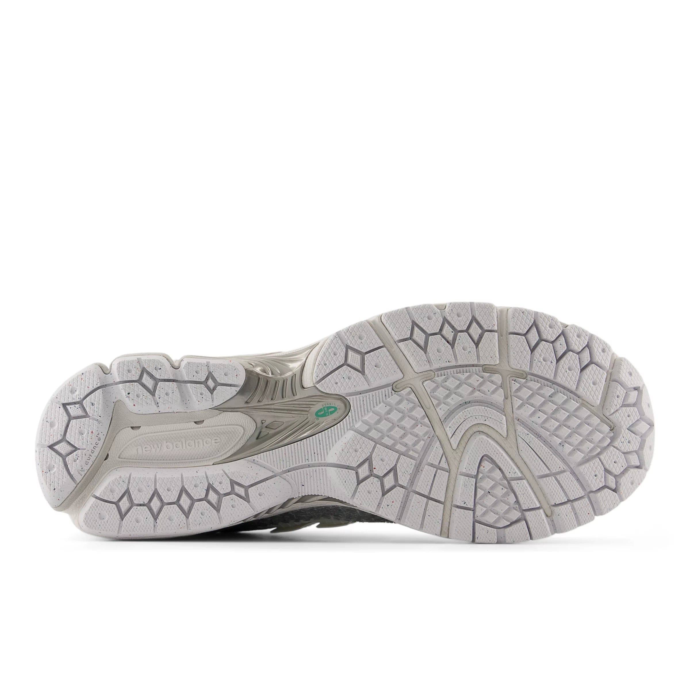 White With Silver Metallic And Deep End