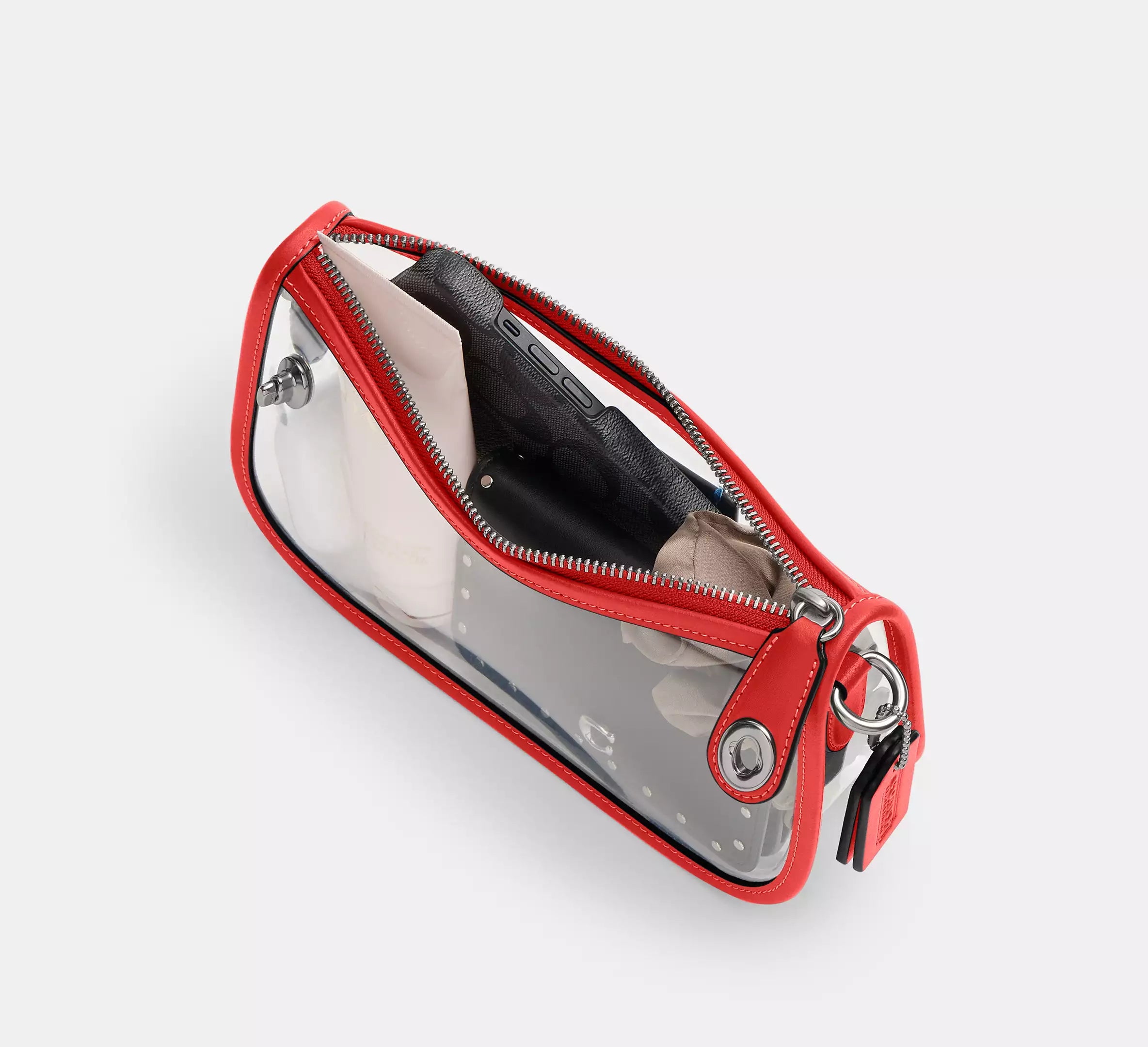 Silver/Sport Red