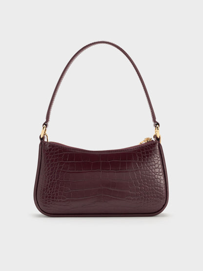 Maroon Red Croco