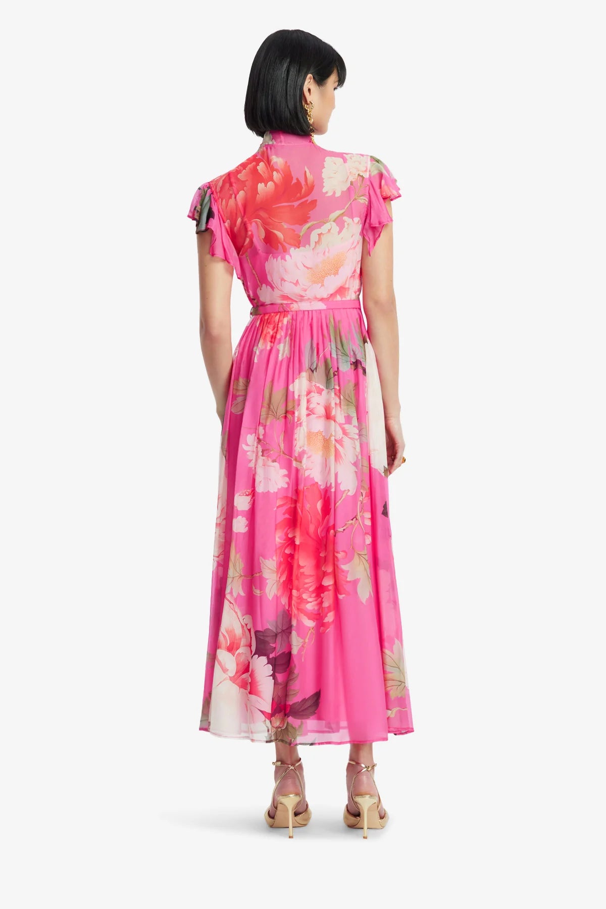 Peony Print in Fuchsia