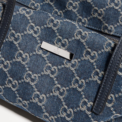 denim azul oscuro con GG