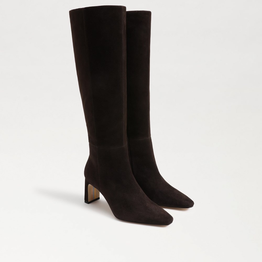 Chocolate Brown Suede