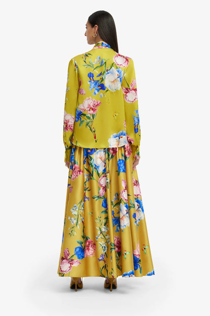 Garden Print in Mustard 2