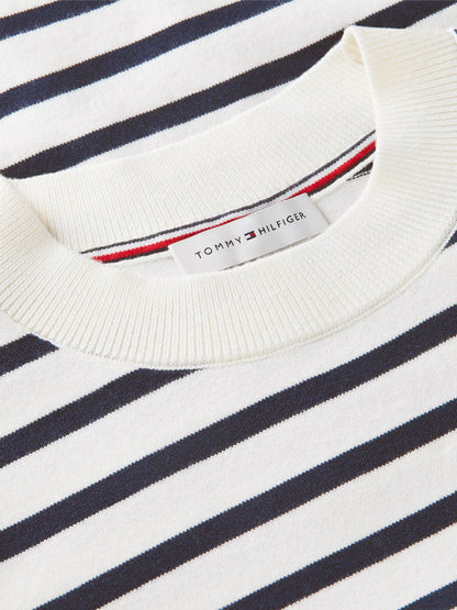 Ivory / Navy Stripe