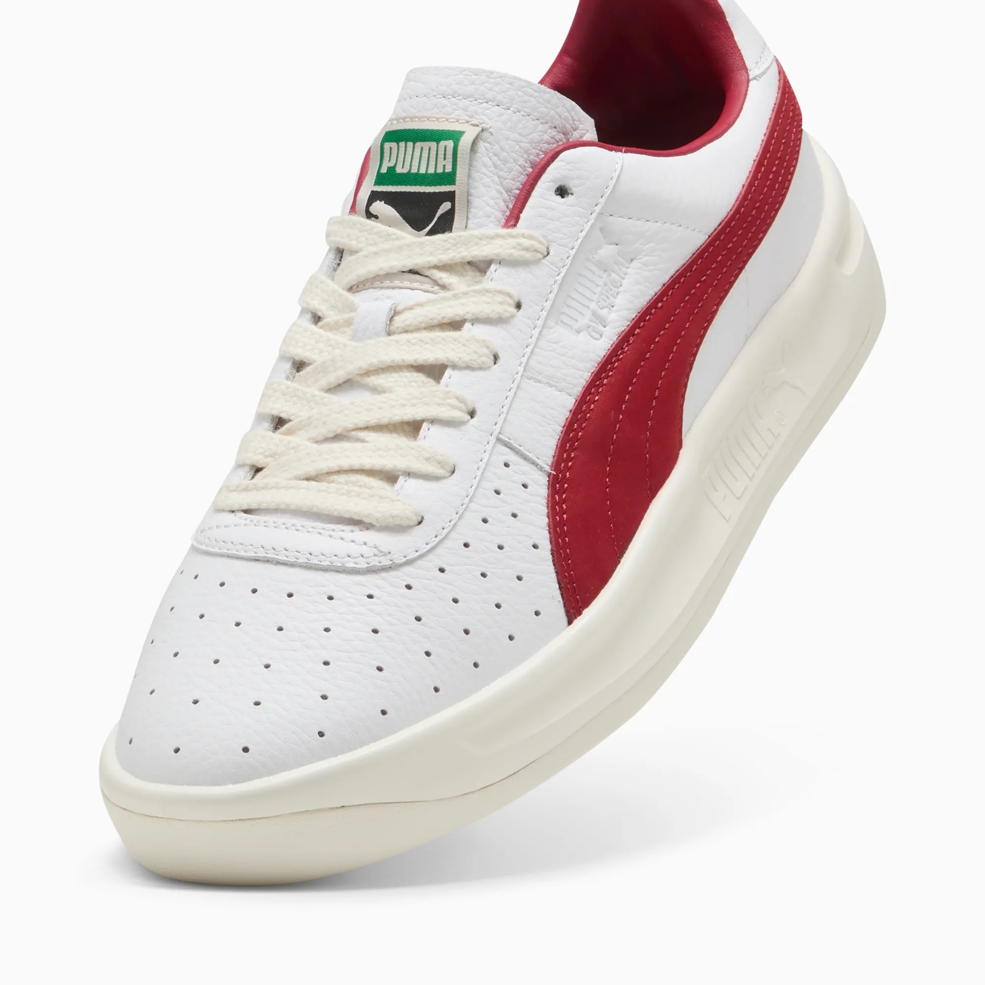 PUMA White-Dark Crimson