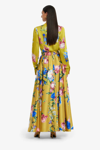Garden Print in Mustard 2