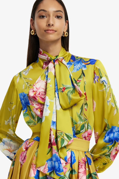 Garden Print in Mustard 2