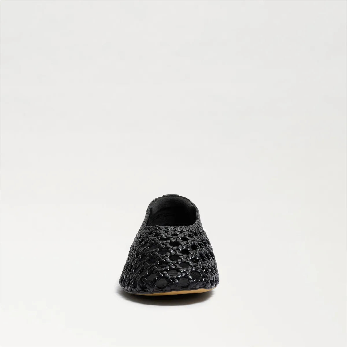 Black Woven Leather