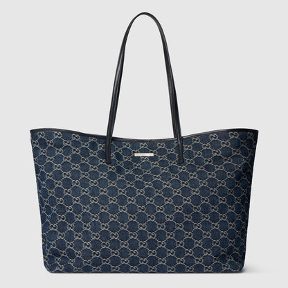 denim azul oscuro con GG