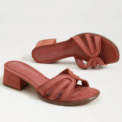 Indie Pink Faux Raffia/Suede