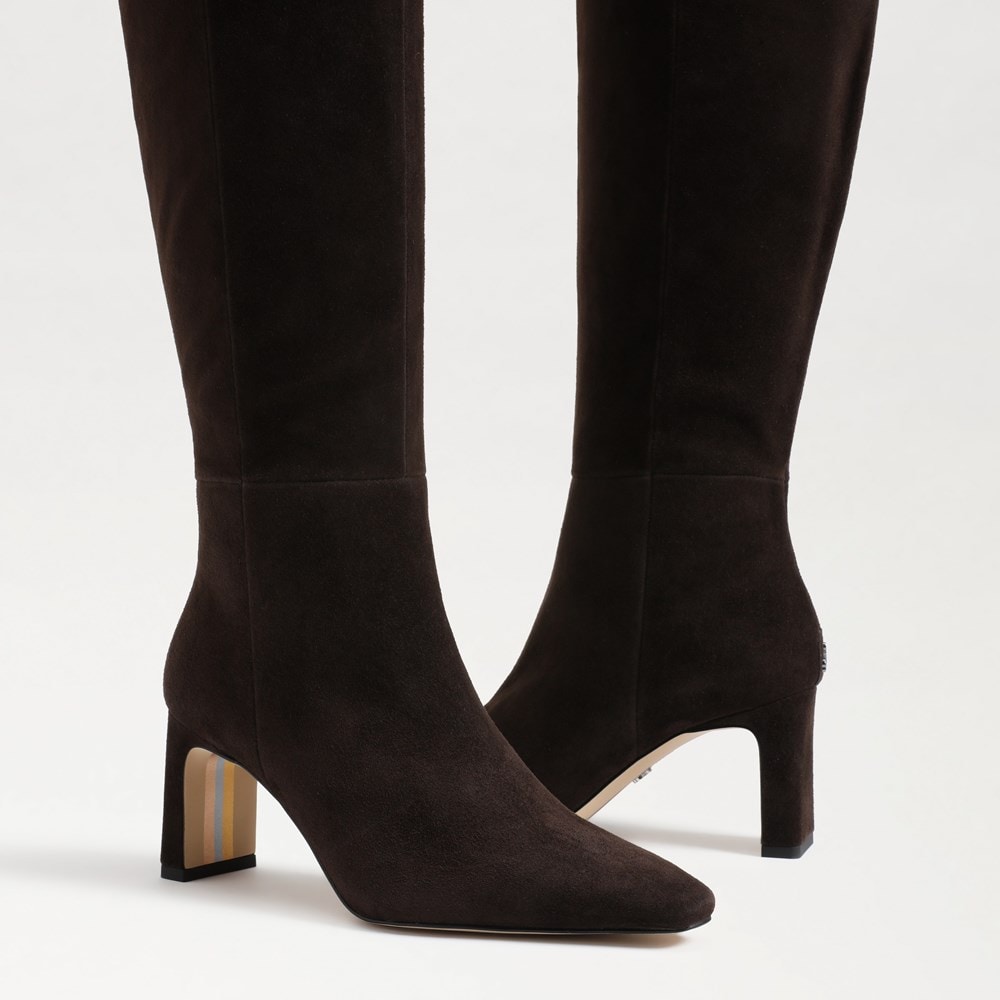 Chocolate Brown Suede