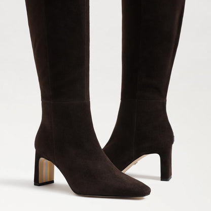 Chocolate Brown Suede