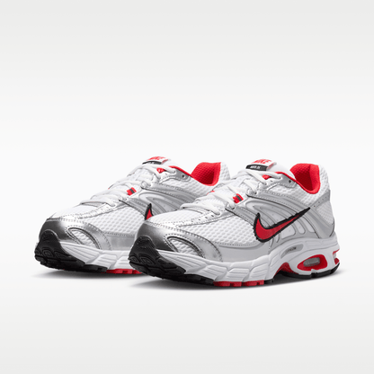 White/Metallic Silver/Black/University Red