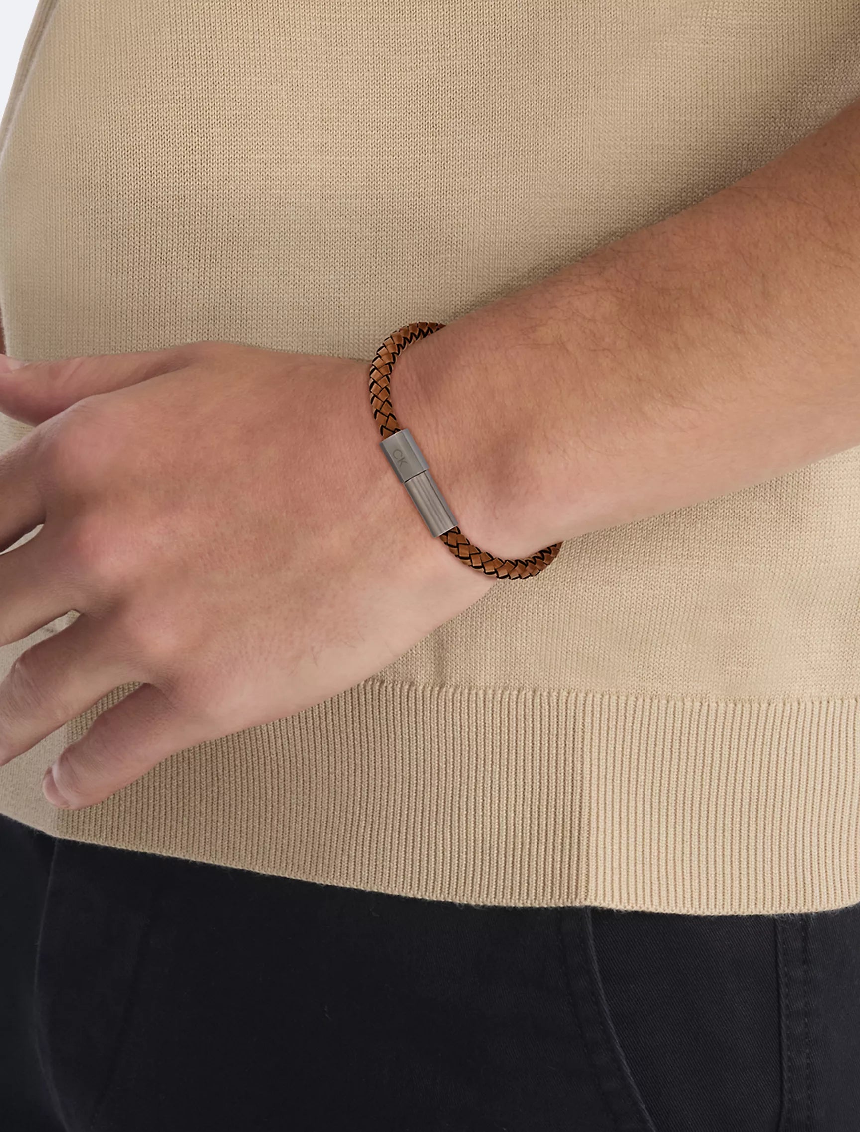 Brown / Stainless Steel / Brown Leather