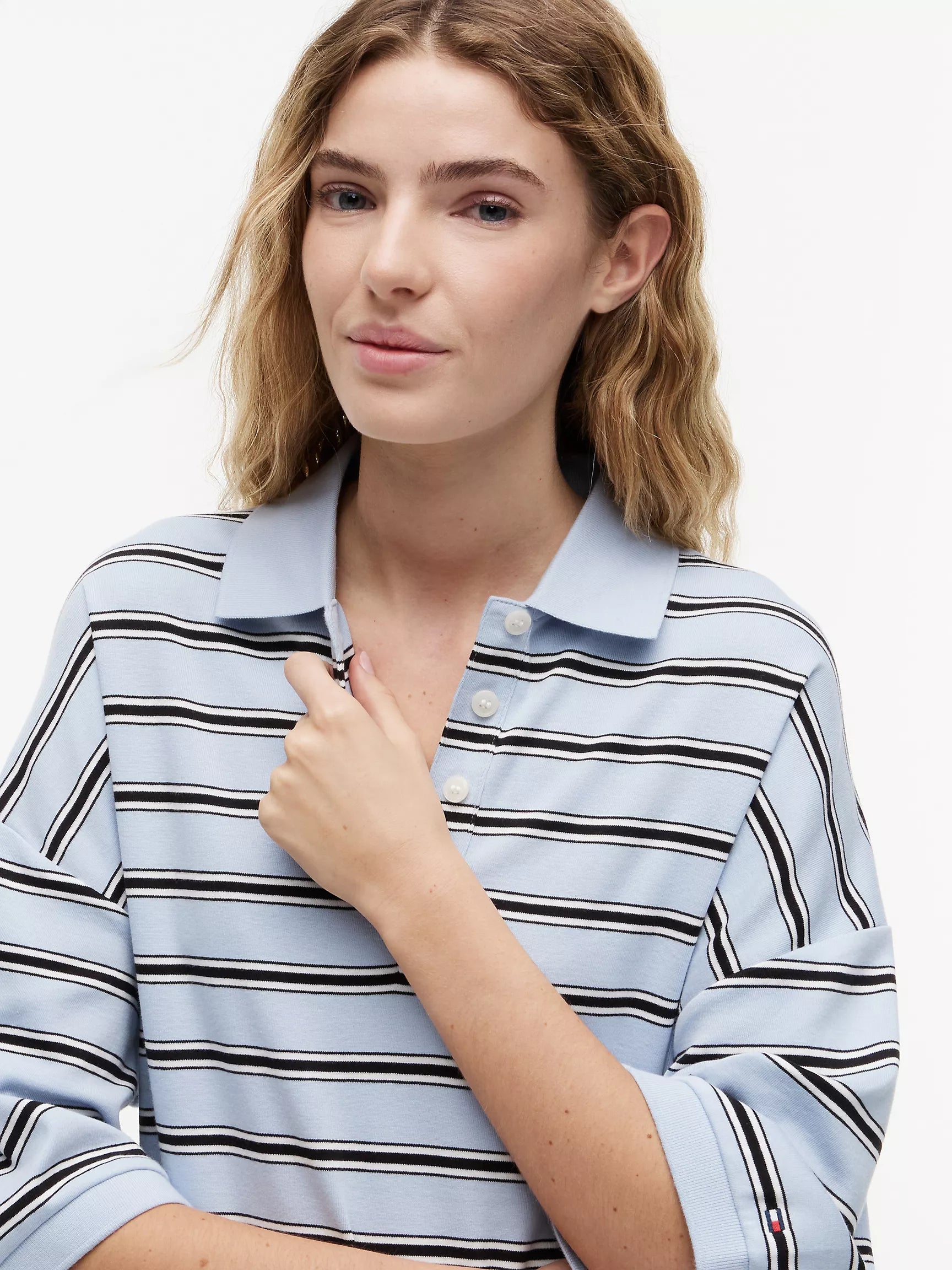 Breeze Blue / Black Stripe