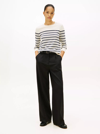 Dark Night Navy / Calico Multi Stripe
