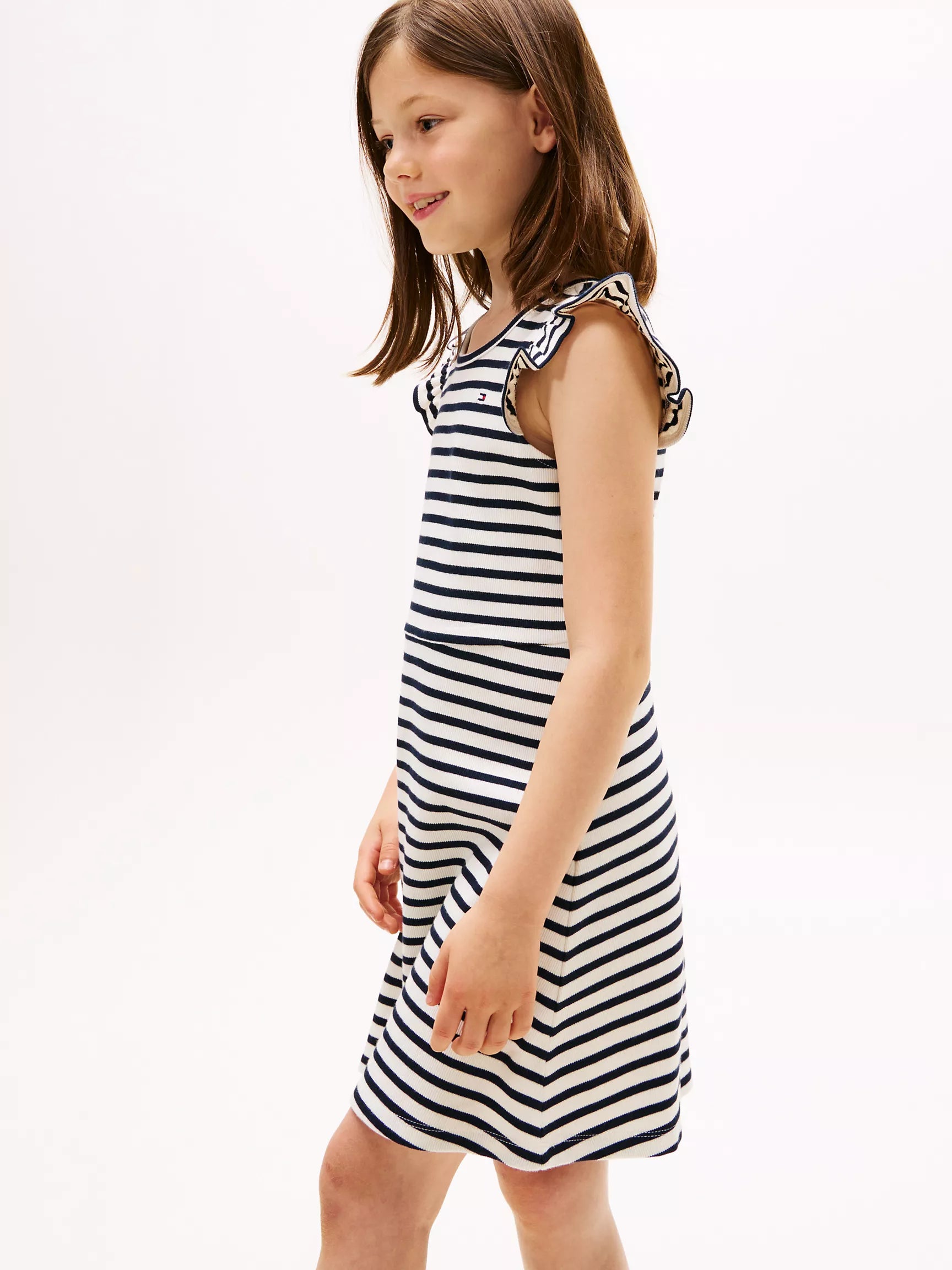 Ivory Navy Stripe