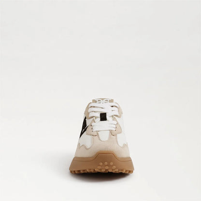White/Tan/Black Suede