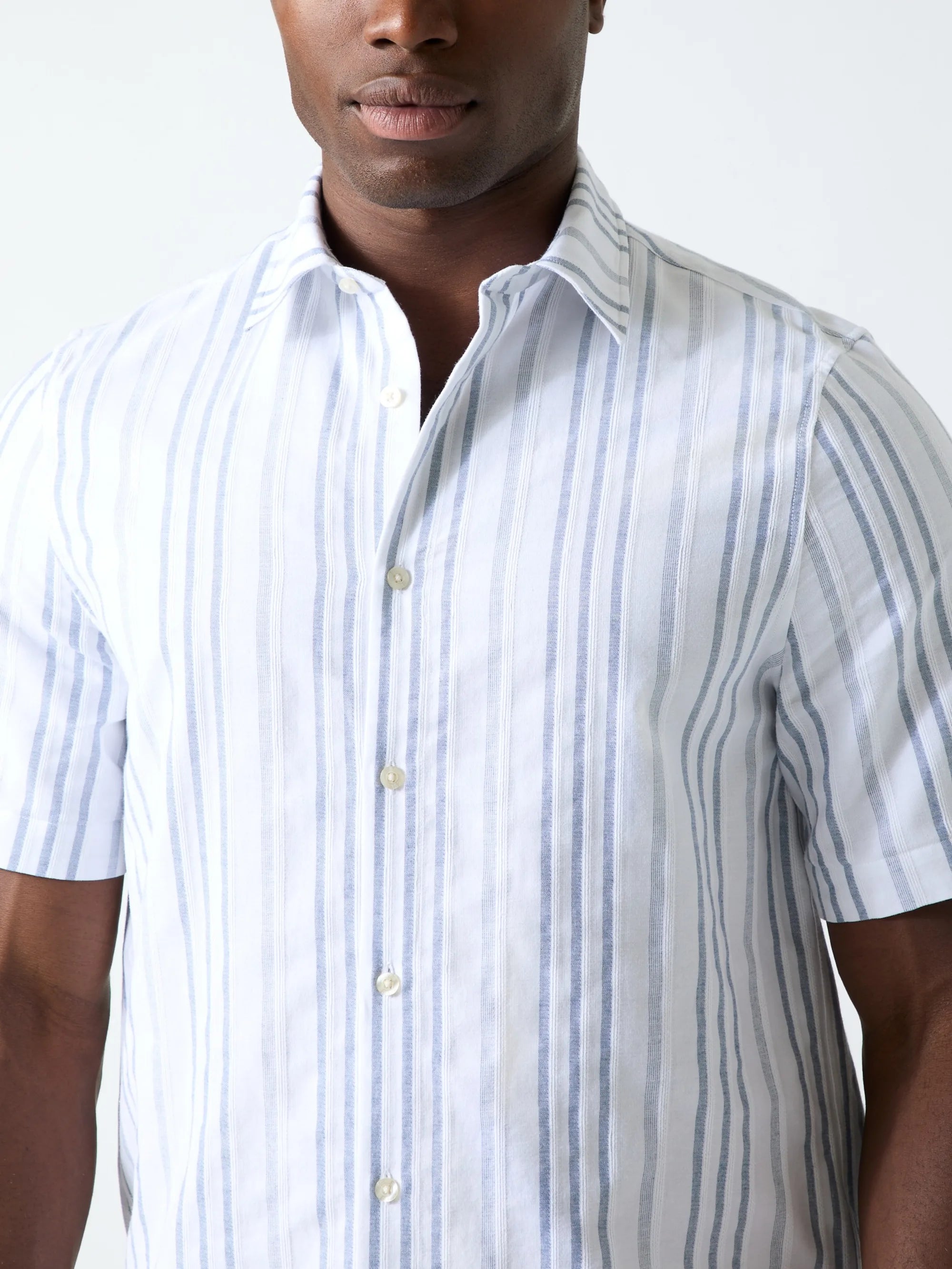White And Smart Blue Dobb
