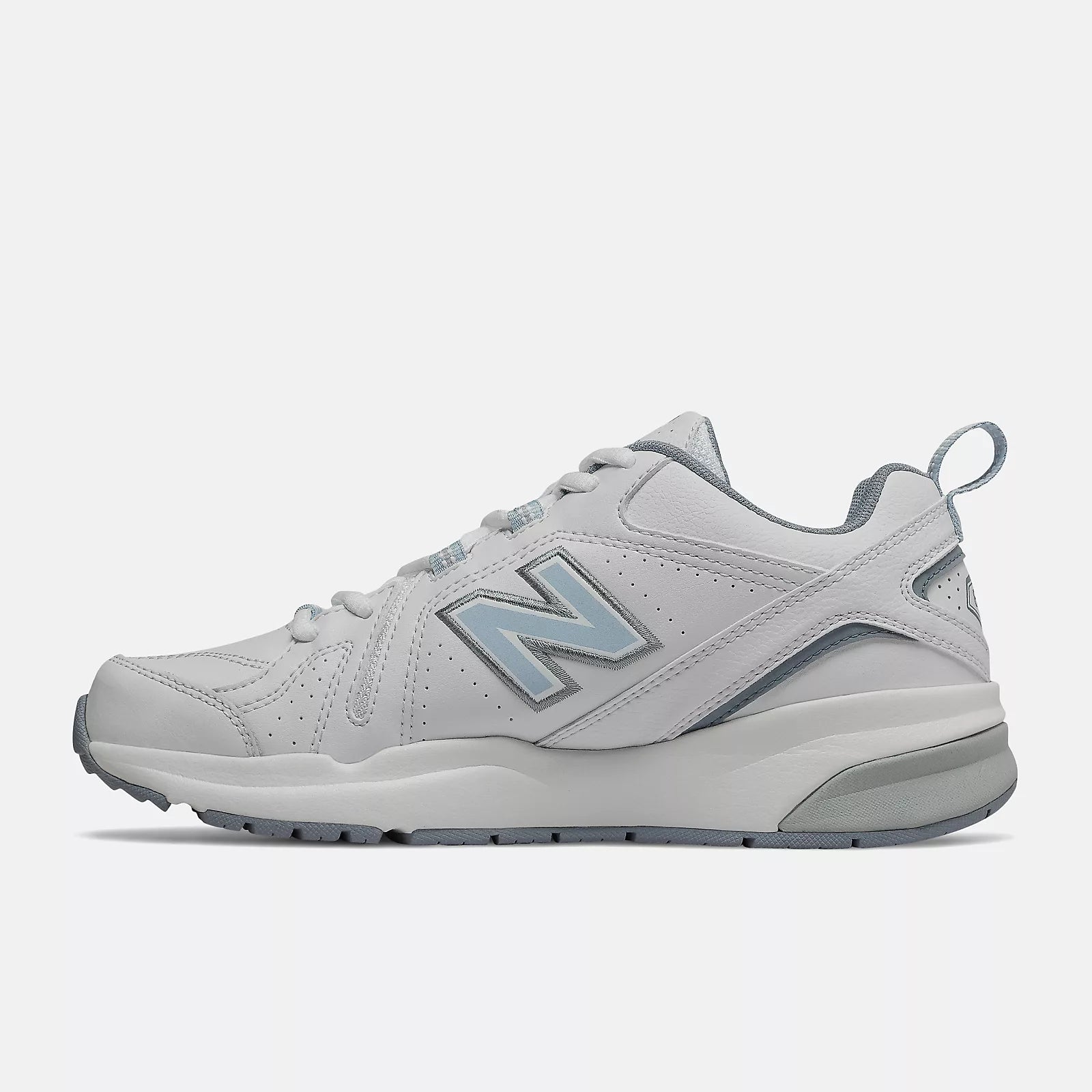 White With Light Blue