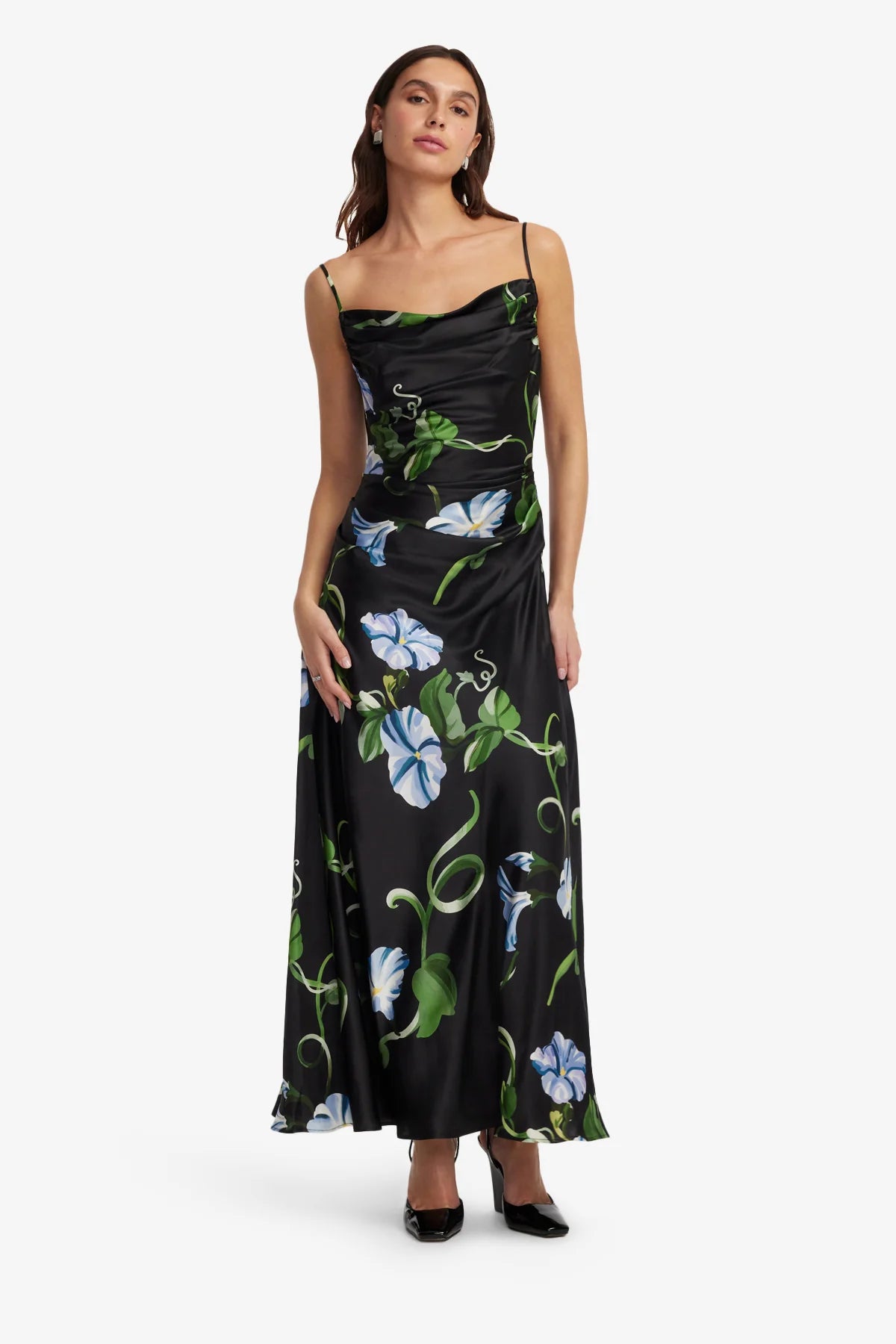 Vine Print in Ebony