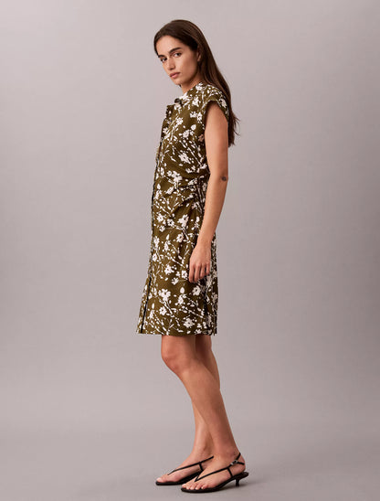 Splatter Floral Dark Olive Tofu