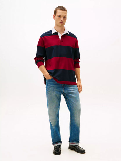 Rouge/Navy Stripe