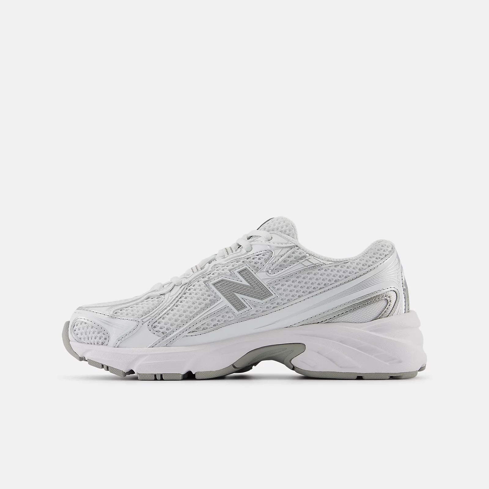 White With Silver Metallic