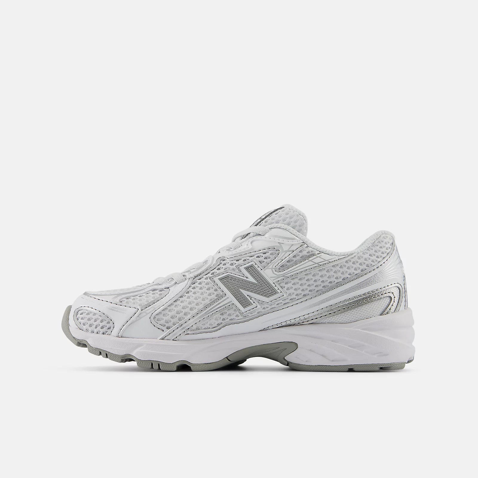 White With Silver Metallic
