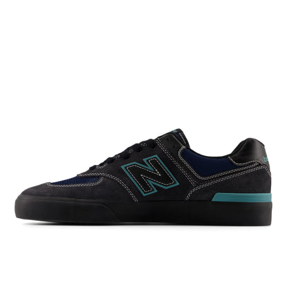 Faded Black With Faded Teal