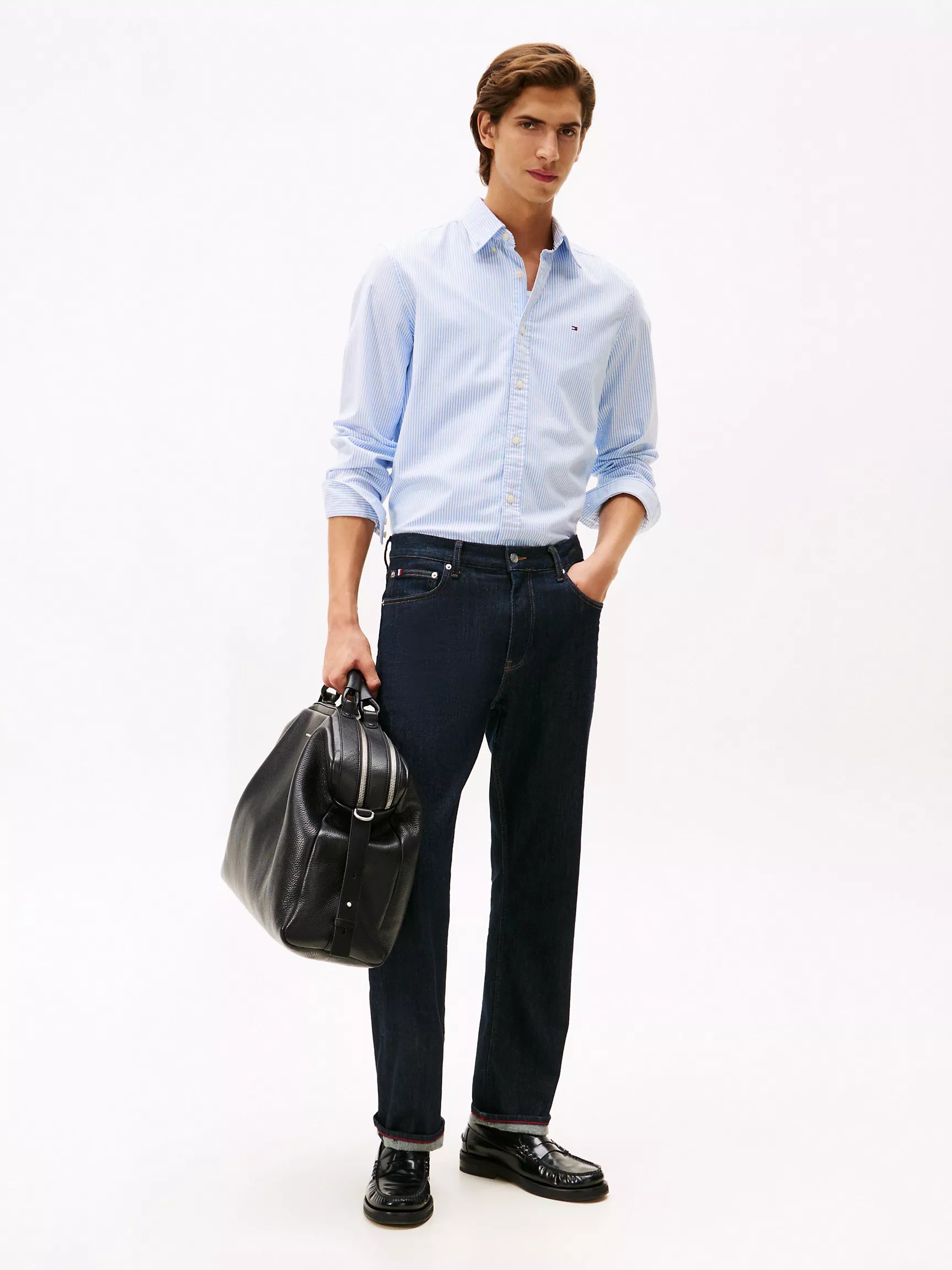 Provence/Optic White Stripe