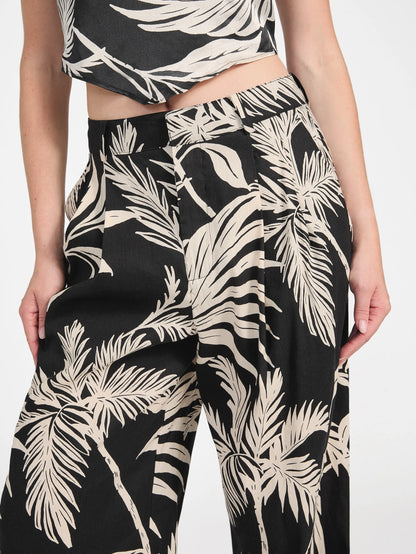 Forest Tropical Blk Print