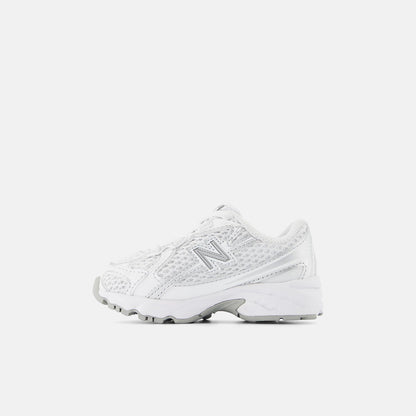 White With Silver Metallic