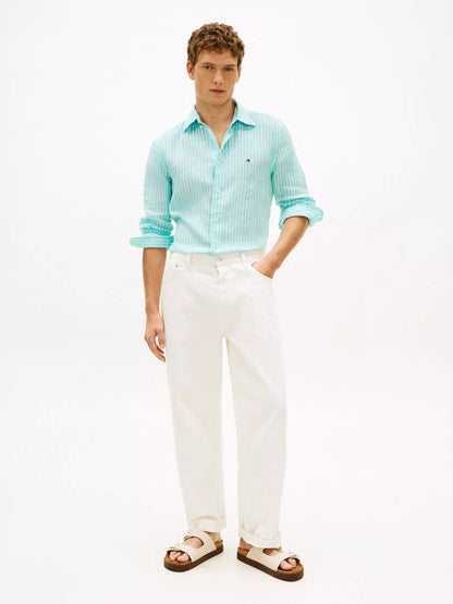 Arctic Aqua/White Stripe
