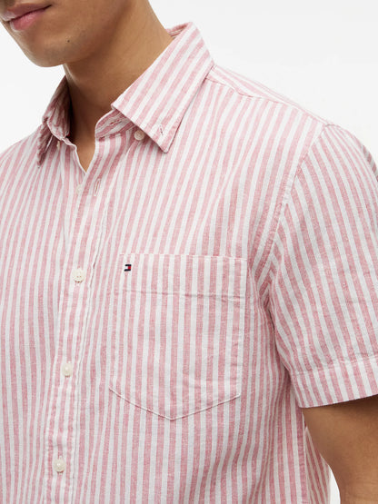 Vintage Pink/White Stripe