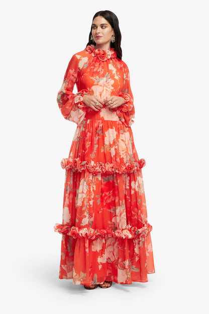 Saffron Peony Print