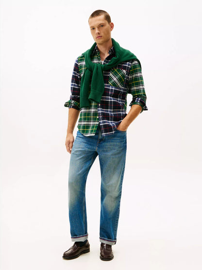 Navy/Ornamental Green Check