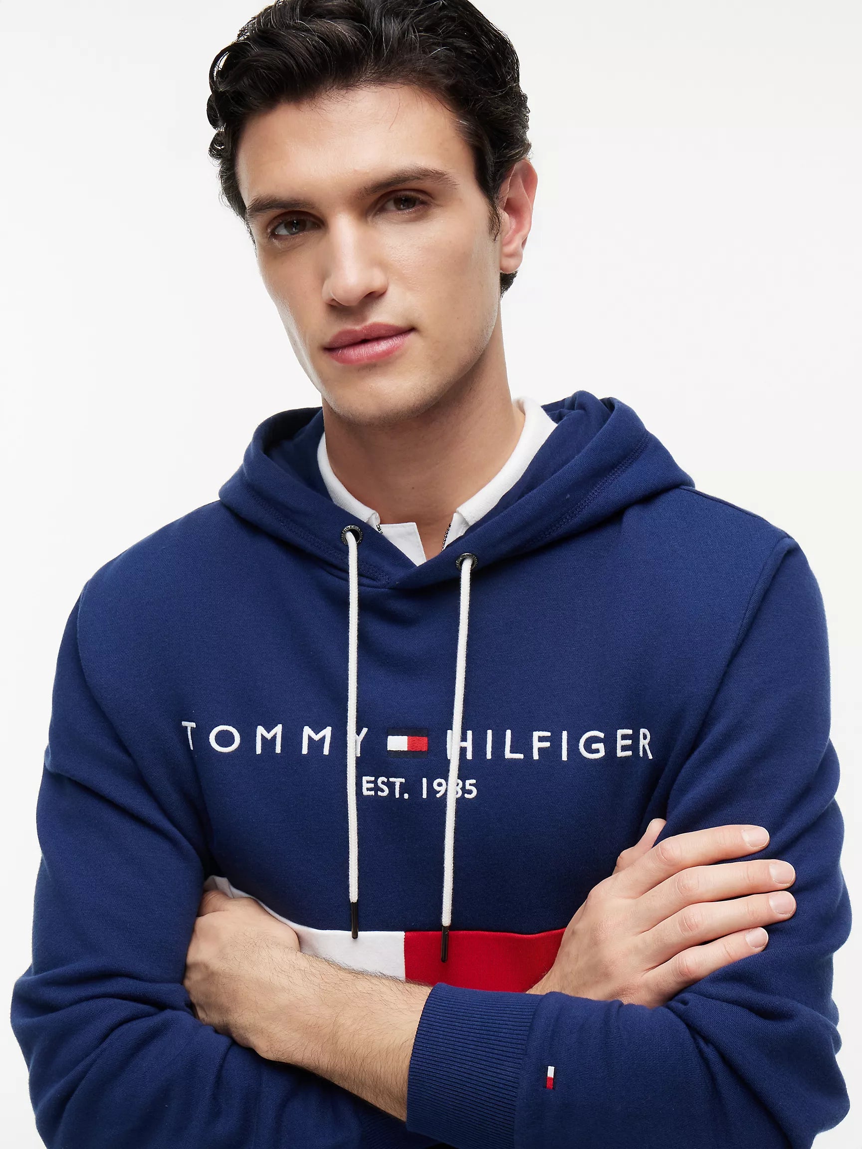 Navy/White/Red Colorblock
