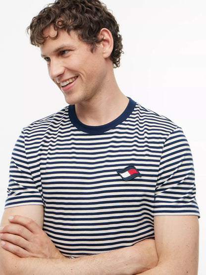 Carbon Navy/Ivory Petal Stripe